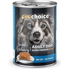 Uravas Store Prochoice Yetişkin Köpekler Için, Sardalya ve Hamsi Balıklı Ezme, 400 G x 12 Adet
