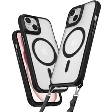 TeknoKapsül Iphone 15 Kılıf Enka Magsafe Silikon Kılıf - Siyah