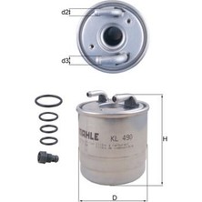 Mahle Depomix Yakit Filtresi Mercedes OM642 X204 W204 S204 W212 W164