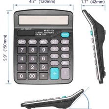 Ozcmax Standart Fonksiyonlu 12 Haneli Geniş LCD Ekran,pill Masaüsstü Hesap Makinesi