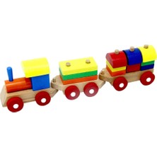 TeknoKapsül Eğitici Ahşap Bultak Tren