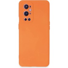 Durukar®  One Plus 9 Pro Kılıf Nano Içi Kadife Silikon - Turuncu