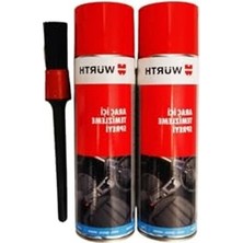 Würth Araç Içi Temizleme Köpüğü 2 Adet 500 ml 500 ml ve Detaylı Temizlik Fırçası