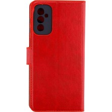 Durukar®  Samsung Galaxy M52 5g Kılıf Trend S Plus Kapaklı Kılıf - Kırmızı
