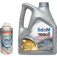 Mobil Super 3000 X1 Formula Fe 5W30 Motor Yağı 4 L + 03047 Interwax Klima Temizleyici