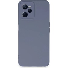 Durukar®  Realme C35 Kılıf Nano Içi Kadife Silikon - Gri