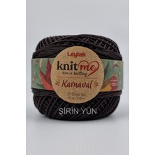 Knitme Karnaval Örgü Ipi 50 Gram 118 Metre 20 Kat Kahverengi 811