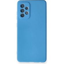 Durukar®  Samsung Galaxy A72 Kılıf Nano Içi Kadife Silikon - Mavi