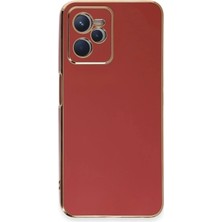 Durukar®  Realme C35 Kılıf Volet Silikon - Kırmızı
