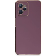 Durukar®  Realme C35 Kılıf Volet Silikon - Mor