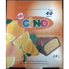 Cino Sütlü Çikolata Kaplı Portakal Parçalı Bar / 25 Gram x 24 Adet