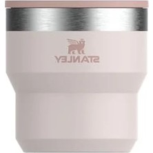 Esranın Dünyası Stanley The Stay Hot Stacking Camp Cup Paslanmaz Çelik Termos Bardak, Pembe Kuvars (Rose Quartz), 0.29 Litre