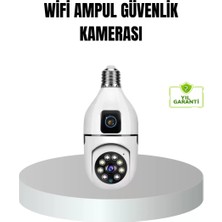Esranın Dünyası Wifi Ampul Güvenlik Kamerası 1080P Full Hd Gece Görüşlü ve Hareket Algılamalı
