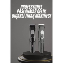Esranın Dünyası Pro Şarjlı Saç Sakal Tıraş Makinesi Ense Kesme Makinesi Lazer Öncesi Kısaltma