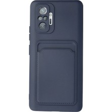 Durukar®   Redmi Note 10 Pro Kılıf Kelvin Kartvizitli Silikon - Lacivert