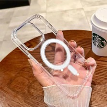 Ermer Iphone 13 Için Magsafe Özellikli Şeffaf Silikon Kılıf Kapak