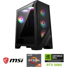 MSI Gzone Eco Amd Ryzen 5 7500F / Nvidia Rtx 5060 8gb / 16GB Ddr5 / 1tb M.2 SSD / Gaming Masaüstü Bilgisayar