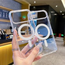 Ermer Iphone 17 Air Için Magsafe Özellikli Şeffaf Silikon Kılıf Kapak