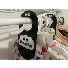 DU&ER Cloud Closet Dividers 6-9-12 Ay Bebek Dolap Düzenleyici Ay Aralıklı Askı Set