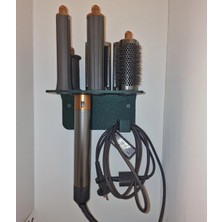 DU&ER 💇‍♀️ Saç Şekillendirici Duvar Askısı – Twist Lock Kilitli Organizer Stand (Uyumlu)
