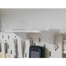 DU&ER Skadis Uyumlu Üst Raf – Pegboard Düzenleyici Aksesuar