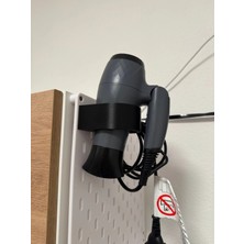 DU&ER Skadis Uyumlu Saç Kurutma Makinesi Tutucu – Pegboard Duvar Paneli Organizer Askı