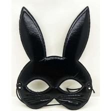 Vice Avm Siyah Renk Kumaş Malzemeden Imal Eva Tavşan Maskesi 19X15 cm TG-1395 338950