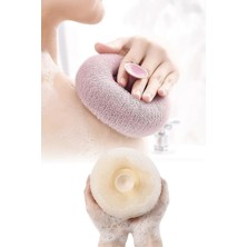 Omilife Vantuzlu Banyo Lifi Süngeri Doğal Lif Kabağı Zenginleştirilmiş Kişisel Bakım Temizlik Lifi