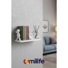 Omilife Çöp Adam Tasarımlı Yapışkanlı Banyo Rafı Şampuan Kozmetik Baharat Organizer Raf