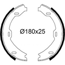 Valeo Depomix Fren Balatasi Arka Park Freni Mercedes S-Class W220 C215 99 06