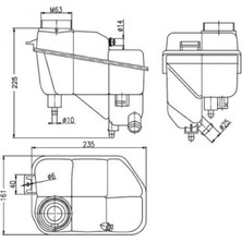 Mahle Depomix Radyator Yedek Su Deposu Mercedes C219 W211 S211