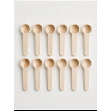WoodBay 12 Adet Bambu Mini Baharat Kaşığı 7,5 cm