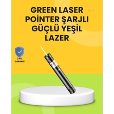 Armüz Uzun Mesafe Görünürlüklü Yeşil Lazer Pointer Şarjlı