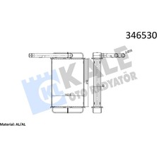 Kale Depomix Kalorifer Radyatörü Ford Transit 1.6-2.0-2.5d 85-92 227X148X36