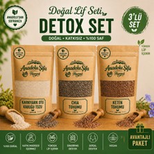 Anadolu Şifa Harput Karnıyarık Otu Kabuğu Tozu, Chia Tohumu & Keten Tohumu (Psyllium Husk Powder, Chia Seed & Flax Seed) 100 gr X3 Doğal Ürün