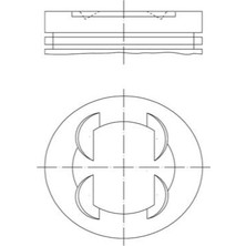 Mahle Depomix Piston 73.40MM Std Corsa D Adam Eo 1.4 8V 08- A14XER A14XEL