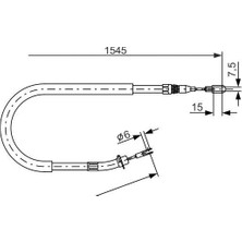 Bosch Depomix Fren Halati Arka 1545MM Mercedes Sprinter 901 904 95 06