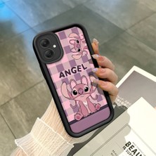 Ucuc Samsung Galaxy A05 Uyumlu Siyah Silikon Şık Baskı Kılıf Darbeye Dayanıklı Kamera Korumalı