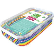 Veg'n Snack Rainbow Sour Strips - Gökkuşağı Yumuşak Şeker Çubukları -Küvette 200G