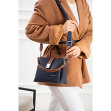 Just Polo Şık Model Polo Kumaş Jp Gümüş Logolu Şık El ve Omuz Çantası Shoulder Bag Ebat: 23 x 18 cm