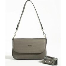 Just Polo Kadın Gri El ve Omuz Çantası 346005MH