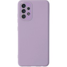 Durukar®  Samsung Galaxy A53 5g Kılıf Lansman Glass Kapak - Lila