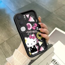 Ucuc Vivo Y31/Y21D Uyumlu Siyah Silikon Şık Baskı Kılıf Darbeye Dayanıklı Kamera Korumalı