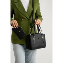 Just Polo Kadın Omuz Çantası ve Cüzdanı Kombin 440113MH