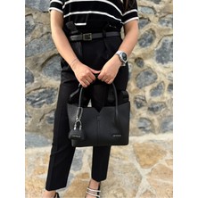 Just Polo Kadın Yumuşak Deri 3 Bölmeli Ayarlanabilir Askılı Şık El ve Omuz Çantası Shopper