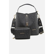 Just Polo Kadın Su Geçirmez Şık El & Omuz Çantası ve Cüzdanı Kombin Shopper