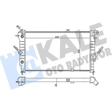 Kale Depomix Su Radyatörü Opel Vectra A 1.6i 1.8i 2.0i 88-95 Calibra A 2.0i 94-97 At Ac Mekanik 620X378X34