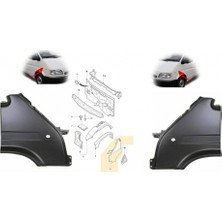 TŞT Ford Transit Ön Çamurluk  Sol 1995-1999 (Oem No:  99VT16006AB)