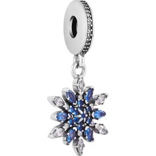 Taşlı Kar Tanesi Sallantılı Charm