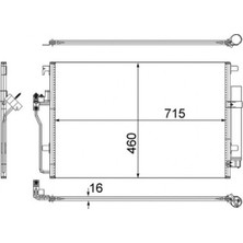 Mahle Depomix Klima Radyatoru Mercedes Sprinter 906 06 16 . Vw Crafter 06 16